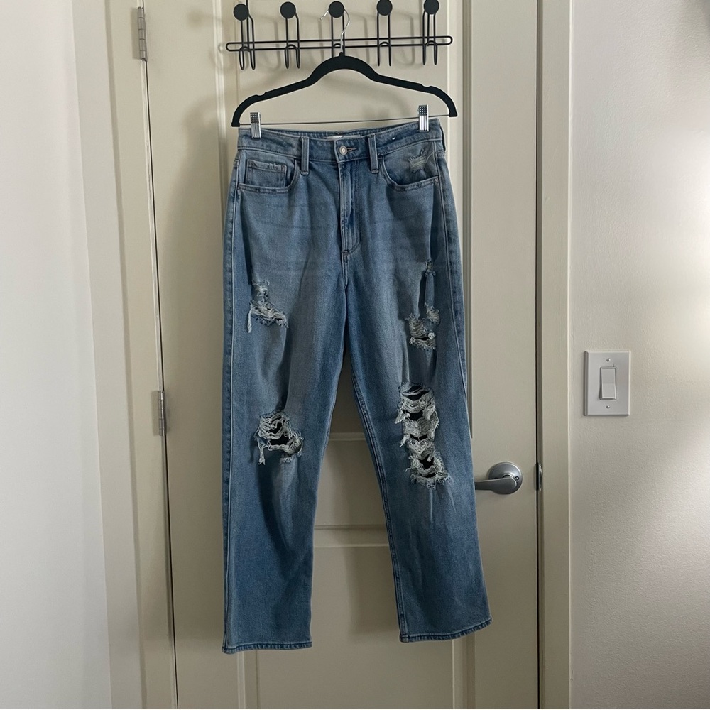 Hollister curvy ultra high rise vintage straight jeans